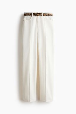 H&M - Women White Straight High Jeans