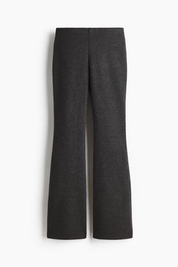 H&M - Women Grey Flared Knitted Trousers