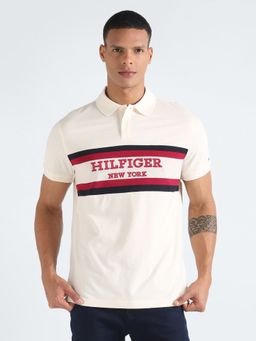 Tommy Hilfiger - Embroidered Logo Regular Fit Cotton Polo T-Shirt