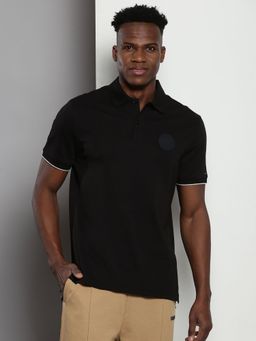 Tommy Hilfiger - Solid Regular Fit Cotton Polo T-Shirt
