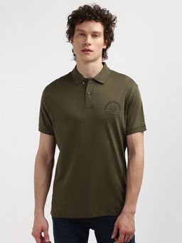 Tommy Hilfiger - Olive Solid Regular Fit Polo T-Shirt