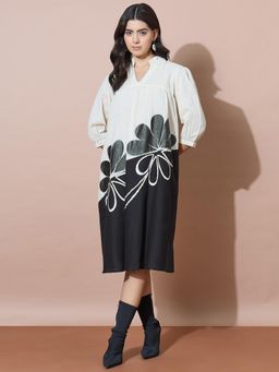 Varanga - Dual Colour Hand Painted Dress