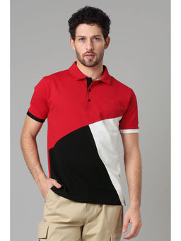NEOFAA - Exclusive Scarlet Red Smart Polo T-Shirt for Men