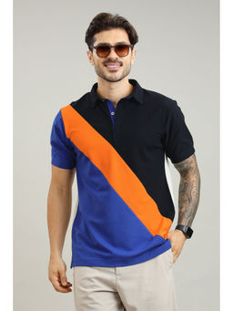 NEOFAA - Signature Men's Multi Color Block Polo T-Shirt