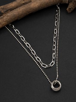 E2O - Silver-Plated Layered Necklace