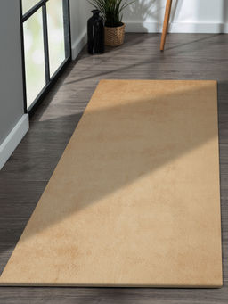 OBSESSIONS - Beige Solid/Plain Bedside Runner