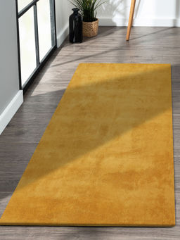 OBSESSIONS - Mustard Solid/Plain Bedside Runner