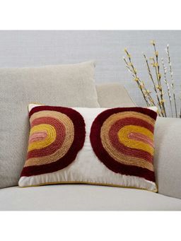 HomeTown - Boho Rainbow Tufted Cushion Cover 35 x 50 Cm in Mutli-Colour