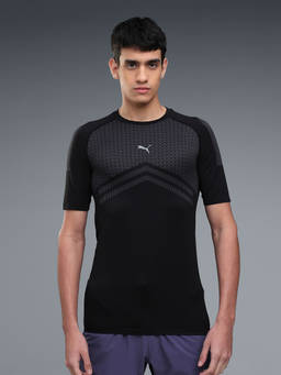 Puma - Men'S Black Seamless Gym Training T-Shirt