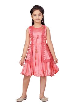 Aarika - Gajri Colour Silk Frock