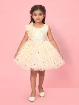 Aarika - Lemon Colour Net Embellished Frocks