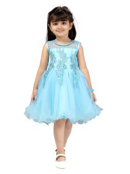 Aarika - Firozi Colour Patch Work Frock