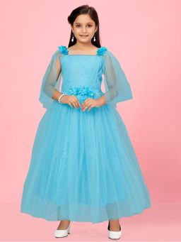 Aarika - Firozi Colour Net Gown
