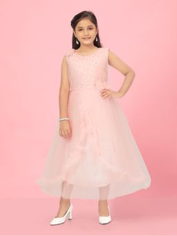 Aarika - Peach Colour Embellished Gown