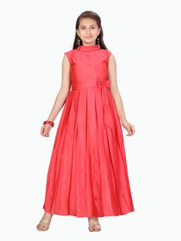 Aarika - Gajri Colour Silk Gown