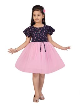 Aarika - Blue-Pink Colour Frock