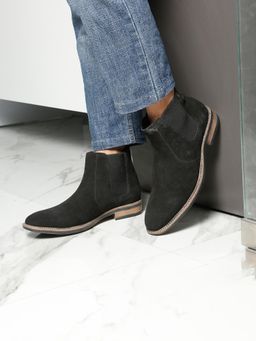 Teakwood - Men Black Chelsea Boots