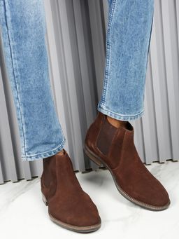 Teakwood - Men Brown Chelsea Boots