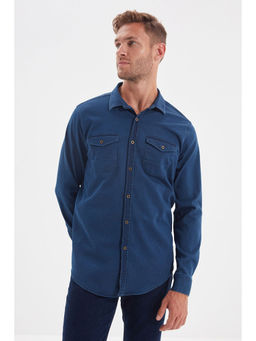 Trendyol - Man Blue Casual Shirt