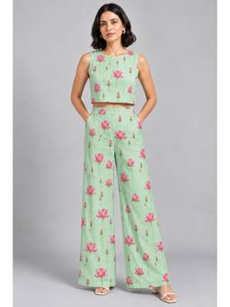 KEVORA APPARELS - Green Floral Printed Co-Ord Set