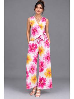 KEVORA APPARELS - Pink Floral Printed Co-Ord Set