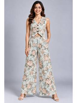 KEVORA APPARELS - Green Floral Printed Co-Ord Set