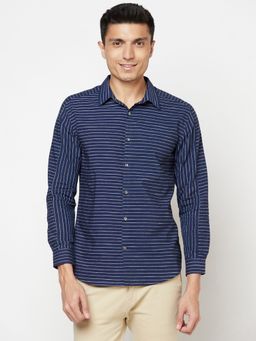 Fabindia - Cotton Blue Striped Men Shirt