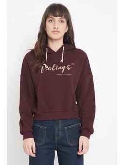 CAMLA - Women Wine Sweat-shirt