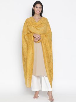 Shingora - Dark Beige Woven Design Suit Co-Ord (Set of 3)