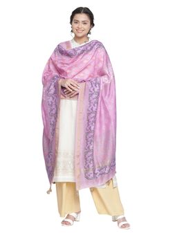 Shingora - Off White Woven Design Jacquard Lurex Suit Co-Ord (Set of 3)