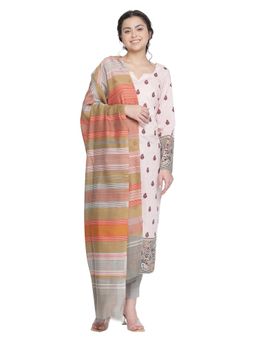 Shingora - Pink Printed Design Suit Co-Ord (Set of 3)