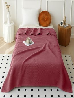 Threadwear - Pink Silky Touch Premium Super Soft Cozy Bed Blanket (Single)