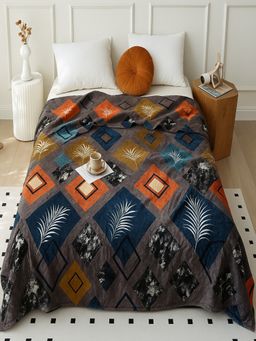Threadwear - Grey Silky Touch Premium Super Soft Cozy Bed Blanket (Double)