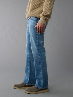 American Eagle - Men Blue AirFlex+ Slim Bootcut Jeans