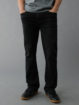 American Eagle - Men Black EasyFlex Slim Bootcut Jeans
