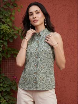 Mamicha - Sage Alisha Top