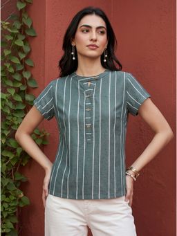 Mamicha - Teal Shanaya Top
