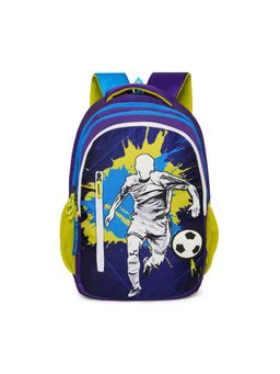 Nasher Miles - Navy Blue Football Dribble Backpack with 3 Compartment and Rain Cover