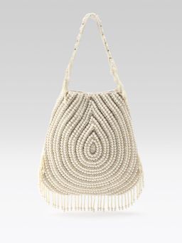 Fabbhue - Women's Off-white Hand Embroidery Potli Bag