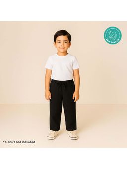 Kids of Greendeer - Boys Black Solid Trouser