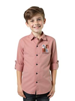 CHARCHIT - CAVIO Boys Pink Printed Shirt