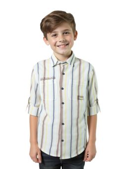 CHARCHIT - CAVIO Boys Multi-Color Stripes Shirt