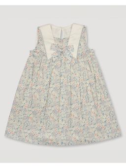 EARLY SUNDAY - Girls Blue Floral Knee Length Dress