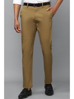 Allen Solly - Men Brown Regular Fit Solid Casual Trousers