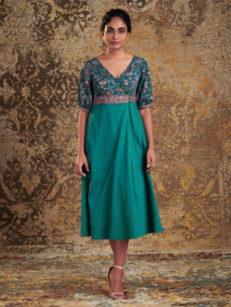 Dressfolk - Teal Organic Cotton Dress