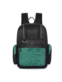 Tommy Hilfiger - Unisex Brock Solid Black Backpack