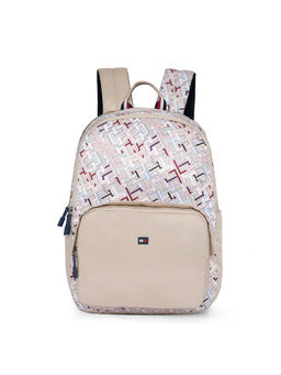 Tommy Hilfiger - Unisex Josue Solid Beige Backpack