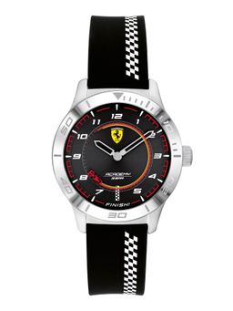 Scuderia Ferrari - ACADEMY SMALL CAR SET 0870053 Analog Black Dial Watch for Men
