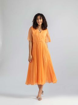 Torsha - Orange Blush Breeze Dress