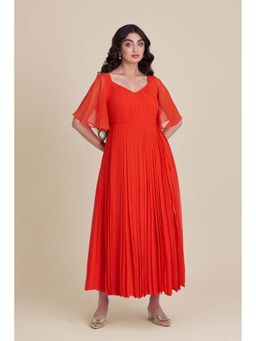 Torsha - Orange Flame Flair Dress